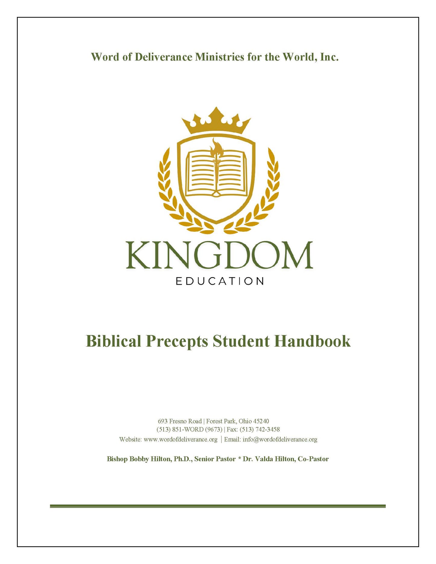 Biblical Precepts Handbook