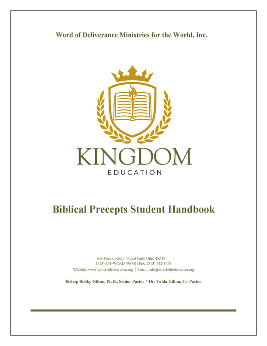 Biblical Precepts Handbook